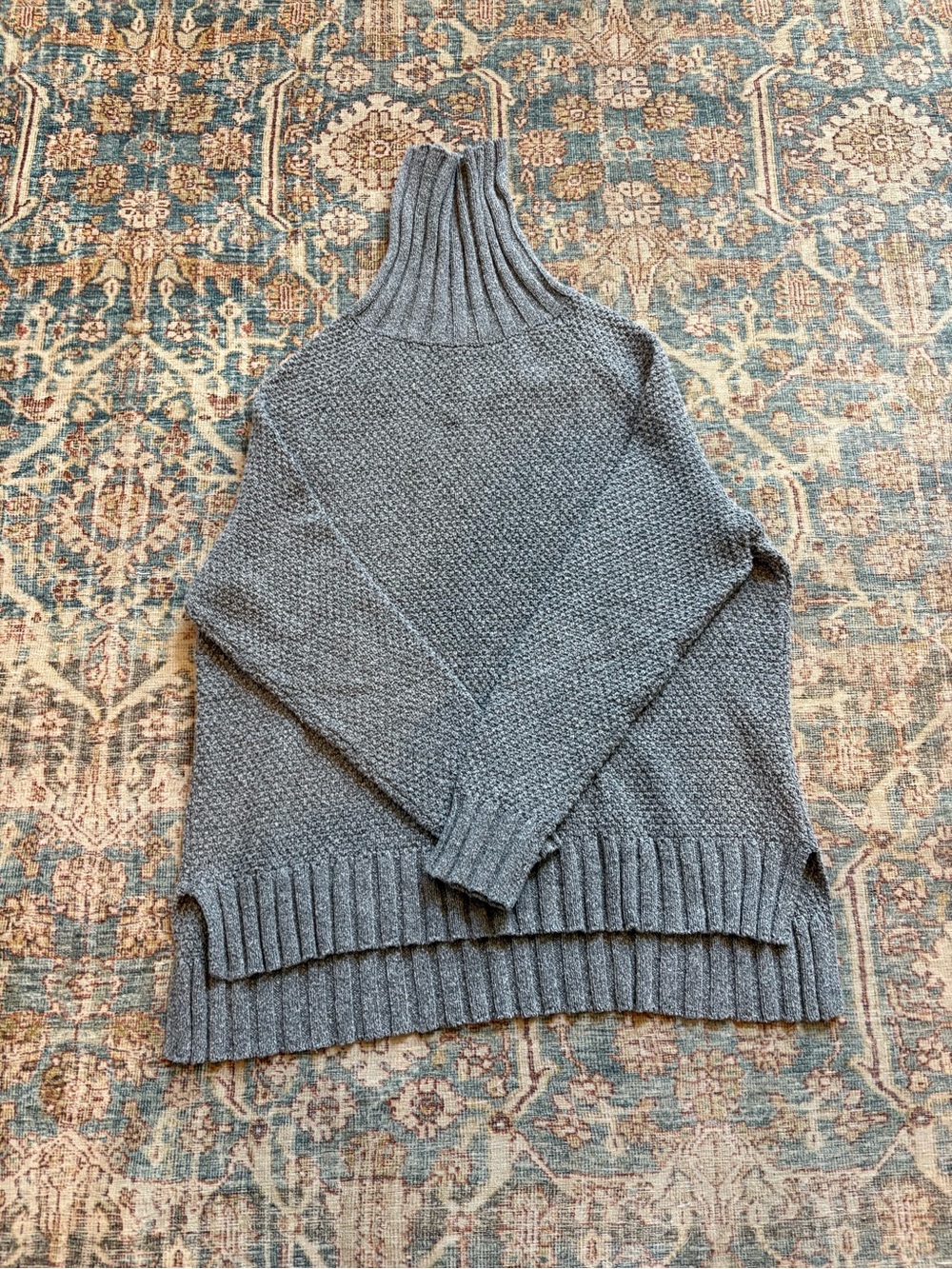 Patagonia Off Country grey Turtleneck Knit Sweater
